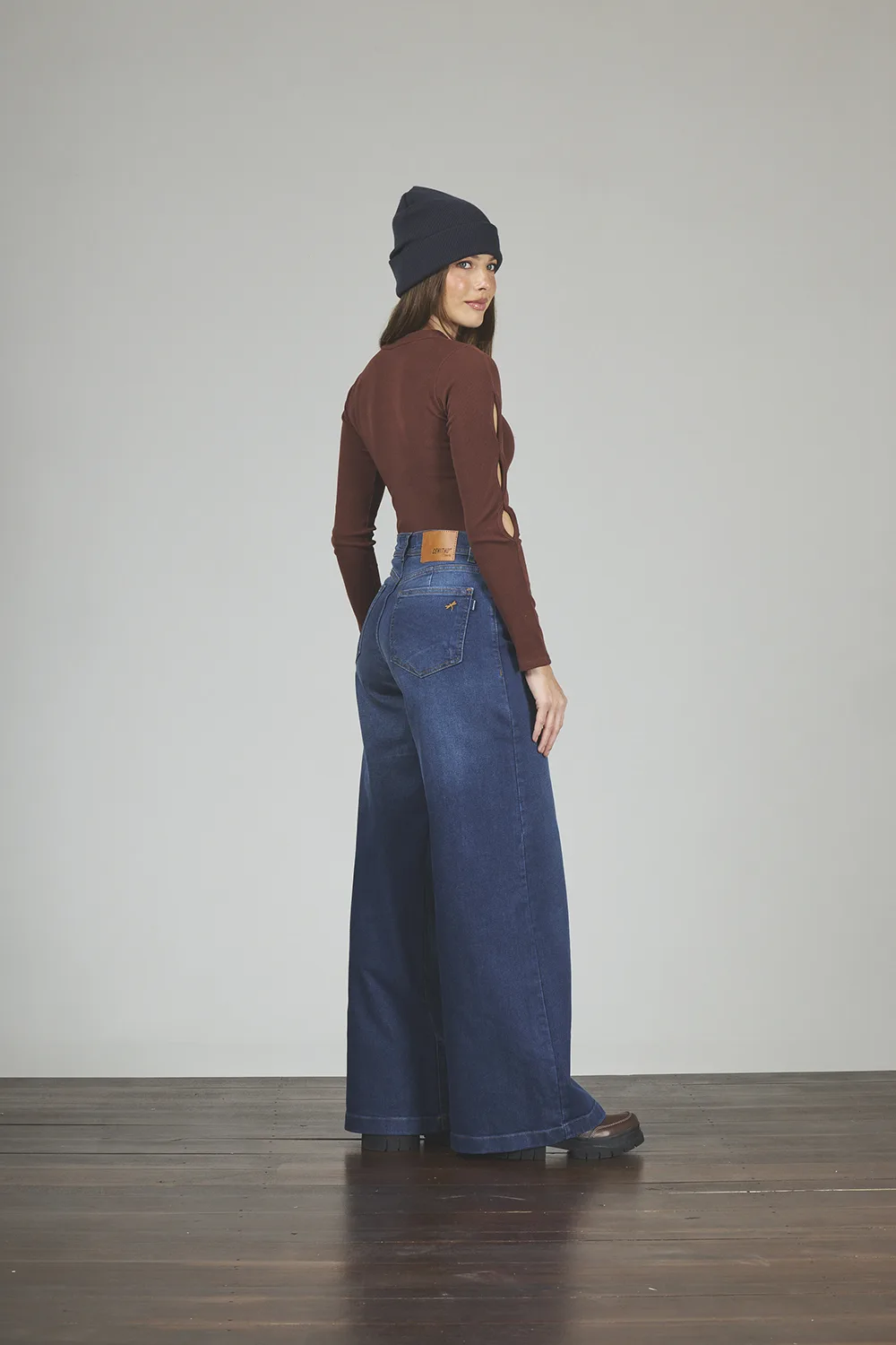 Alternative view of ART. 372 | MAXI BAGGY STONE AZUL ELASTIZADO