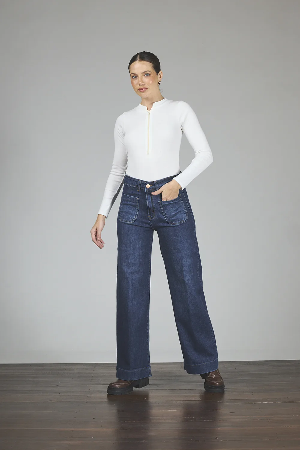 ART. 376 | WIDE LEG STONE BOLSILLO VISTA ELASTIZADO