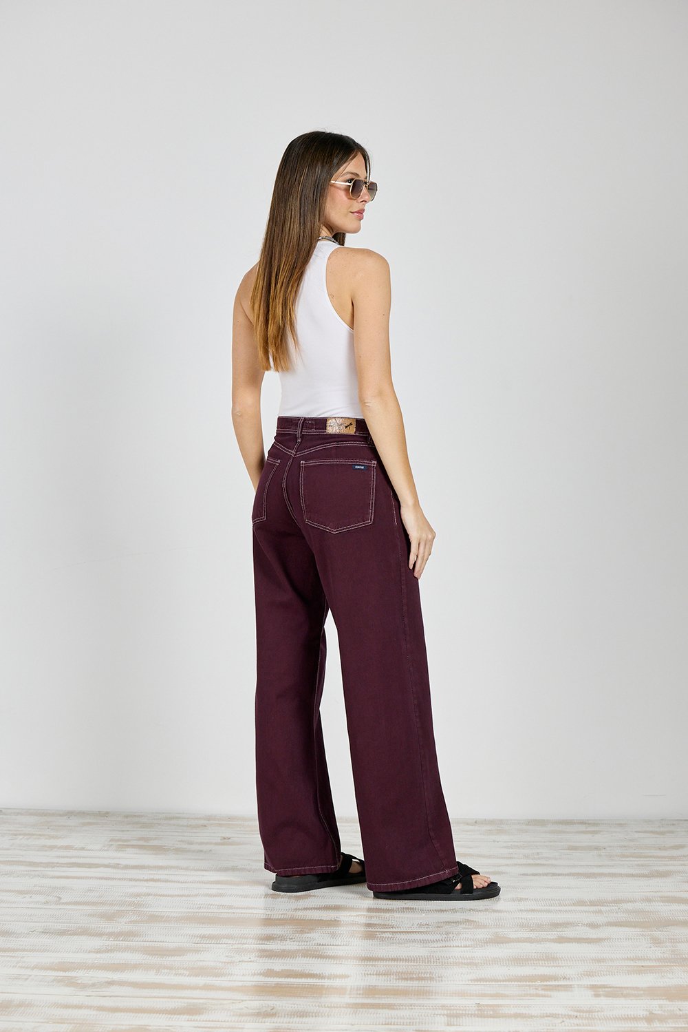 Alternative view of ART. 390 | WIDE LEG CLÁSICO BORDO RÍGIDO