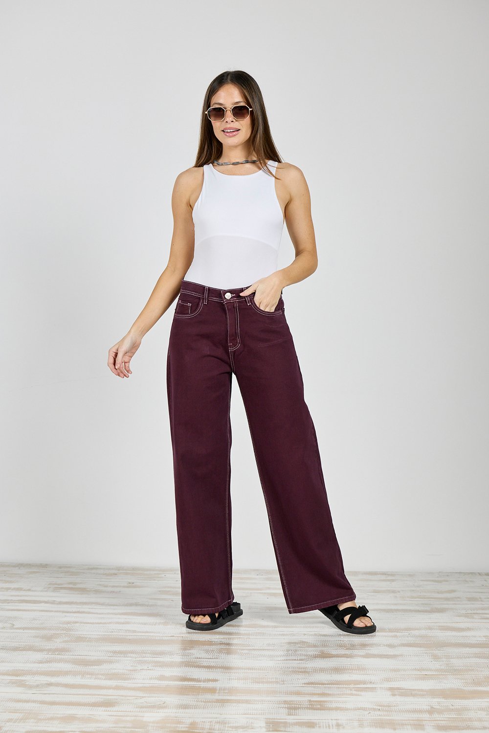 ART. 390 | WIDE LEG CLÁSICO BORDO RÍGIDO