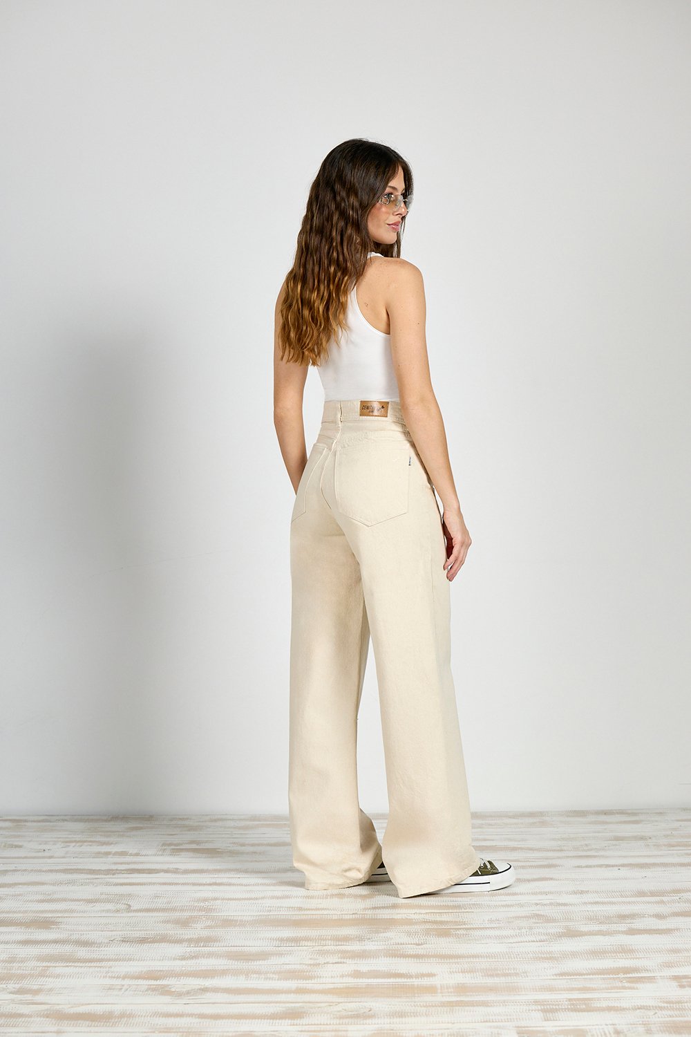 Alternative view of ART. 410 | WIDE LEG CRUDO CLASICO RÍGIDO