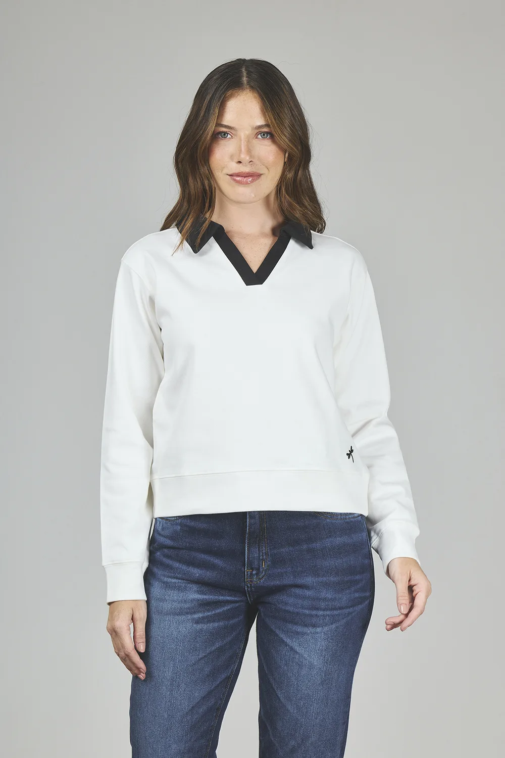 ART. A-21 | CAMISETA BLANCA POLO MANGA LARGA BASICA