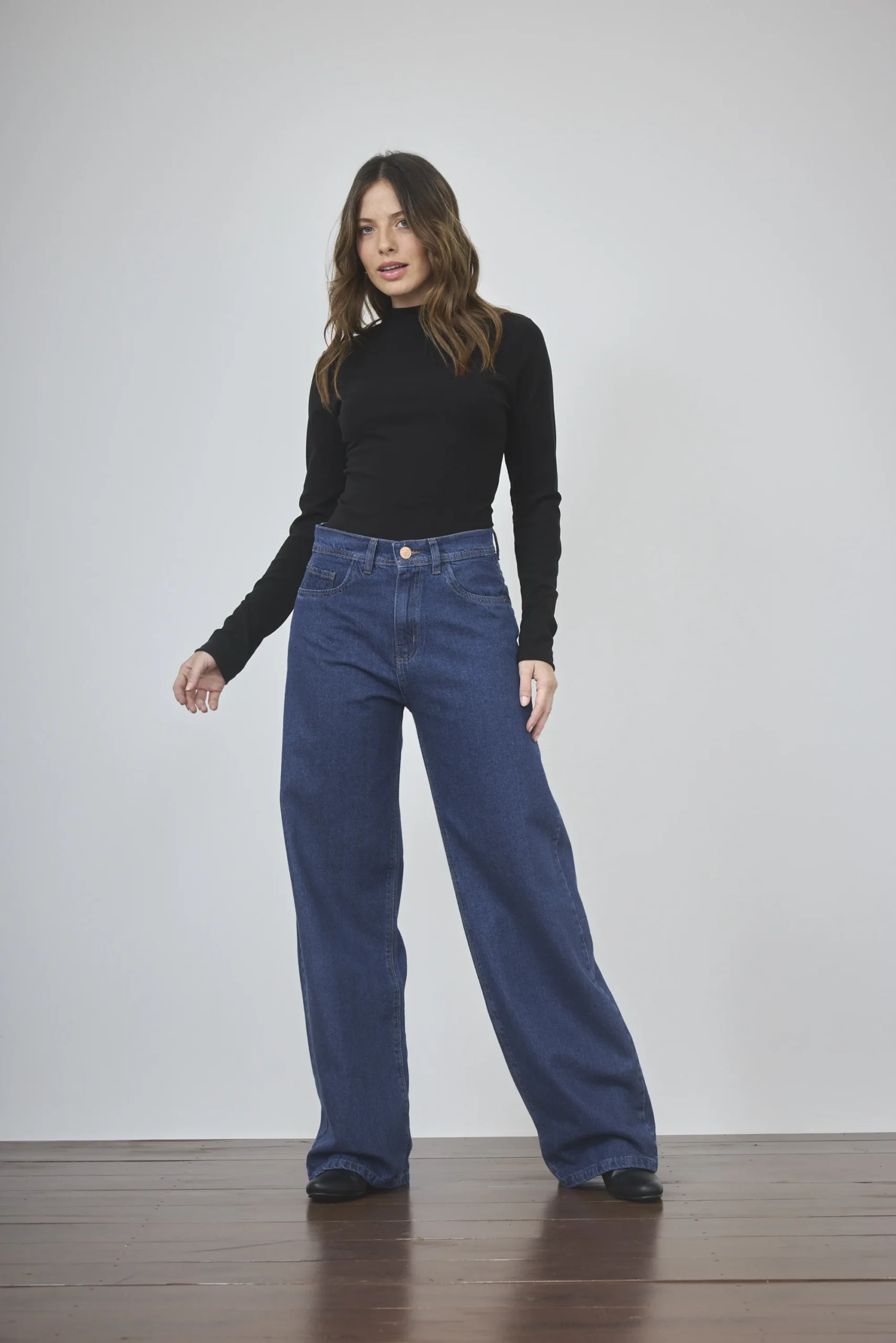 ART. 481 |  WIDE LEG CLASICO AZUL RIGIDO